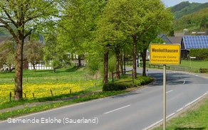 Wenholthausen in der Gemeinde Eslohe (Sauerland)