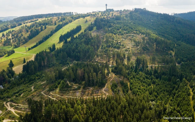 Der Bikepark Willingen aus der Vogelperspektive