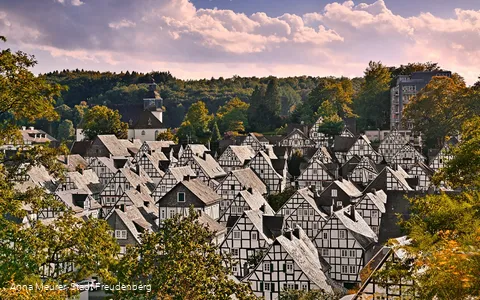 Fotoblick auf die historische Altstadt "Alter Flecken" von Freudenberg