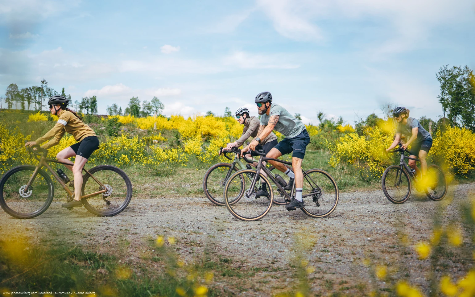 Gravelbiken in der Gruppe