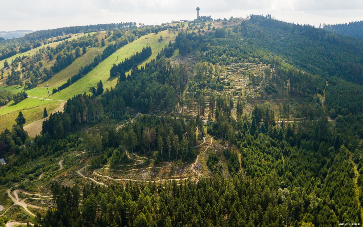 Der Bikepark Willingen aus der Vogelperspektive