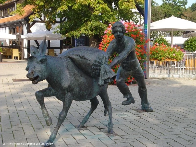 Salzesel auf dem Sälzerplatz Bad Sassendorf
