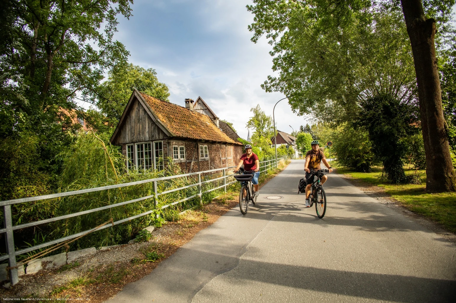 Radfahren rund um Bad Sassendorf - Radfahrer in Lohne