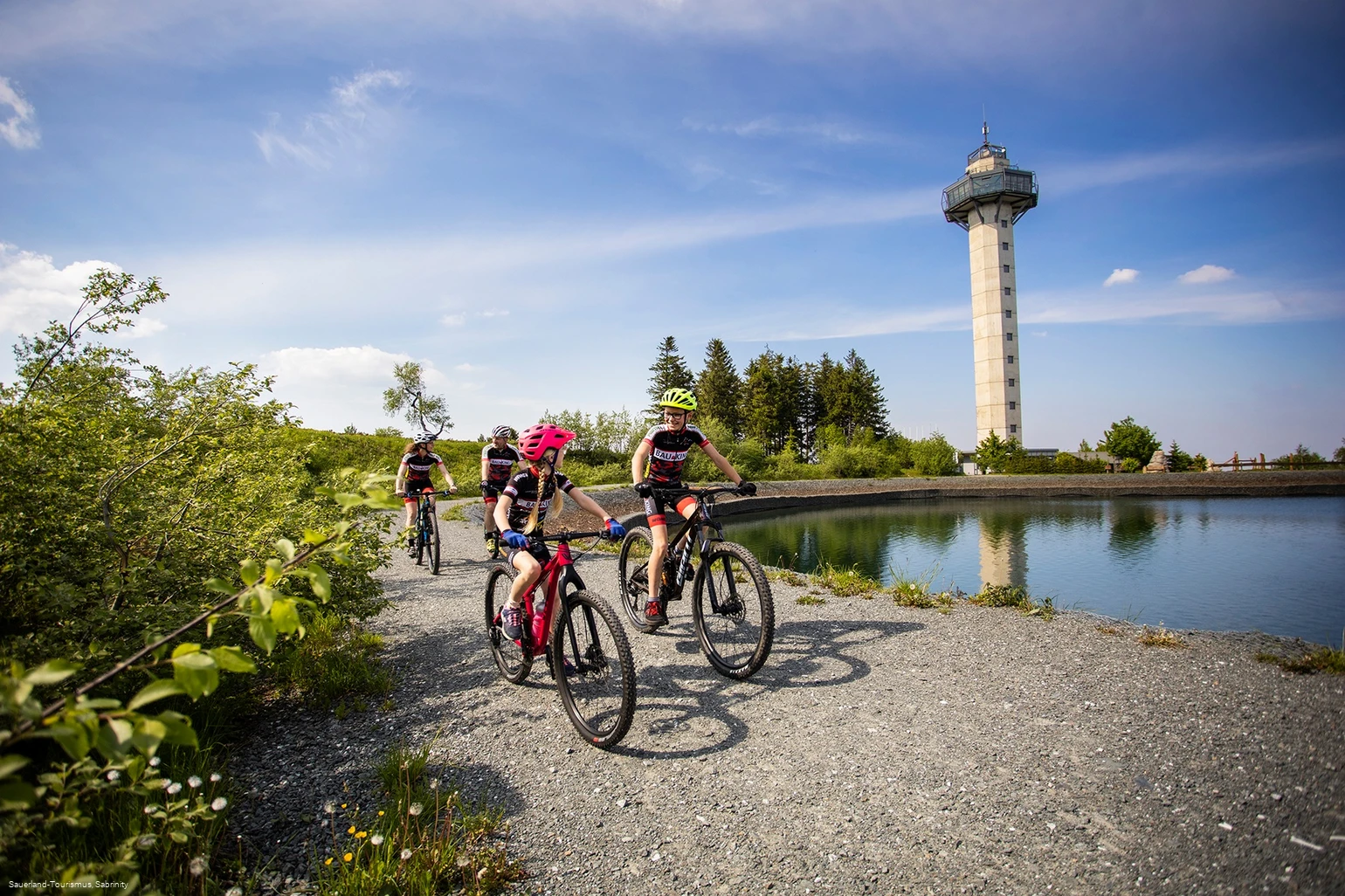 Familien-Biketour am Bergsee auf dem Ettelsberg 